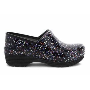 Dansko Women's LT Pro Clogs - Confetti‎ Patent SIZE 42 US 11.5-12 Black